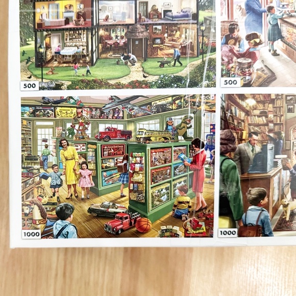 Lot/Set of 6 Jigsaw Puzzles White Mountain 300, 500, 1000 Pcs - Picture 6 of 7